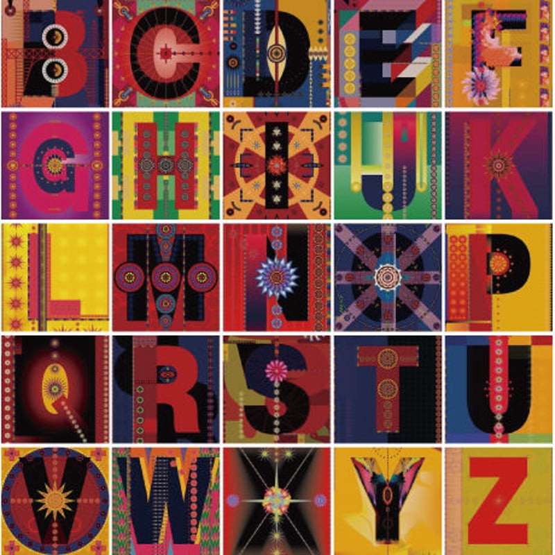 023 アルファベット26文字のC.G.デザイン本『ALPHABETICAL