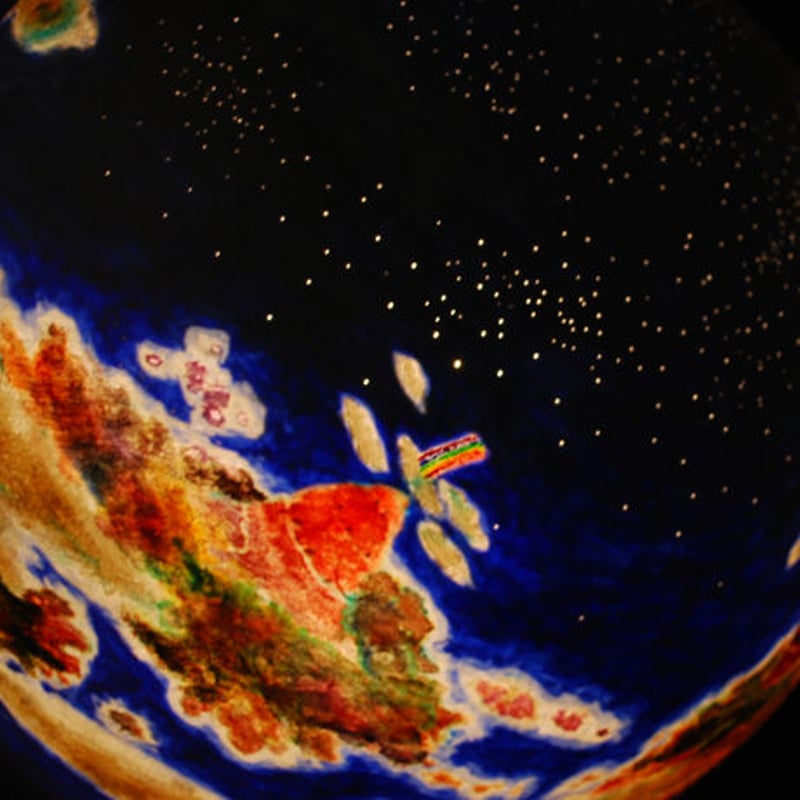 111 小川光／和紙アート作品『虹をもつ島』 | LIGHTING OBJET