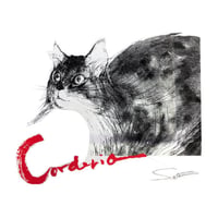 159 朝倉摂／ねこのＴシャツ・コーデリア（赤文字）