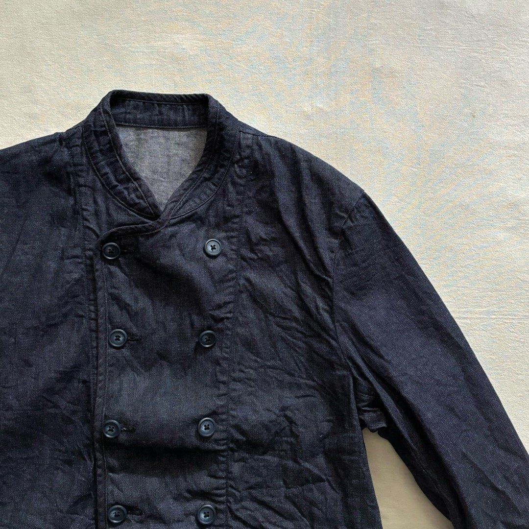 ジャケット・アウター LOW CLASSIC DENIM SHIRT JACKET メンズ Gジャン 無地 ジャンパー ワーク デニムジャケット