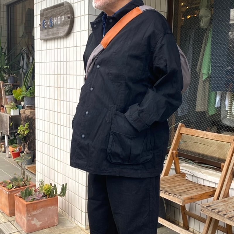 CLASSIC DENIM MIL-SHIRT JACKET (BLACK) PC-005-2