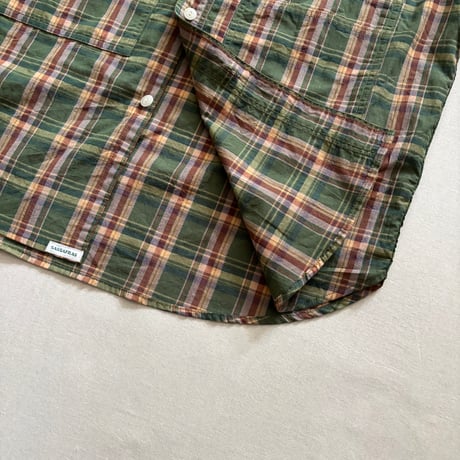 Leaf Pruner Half 1/2 (Organic Cotton Madras) SF-262354 / SASSAFRAS ササフラス