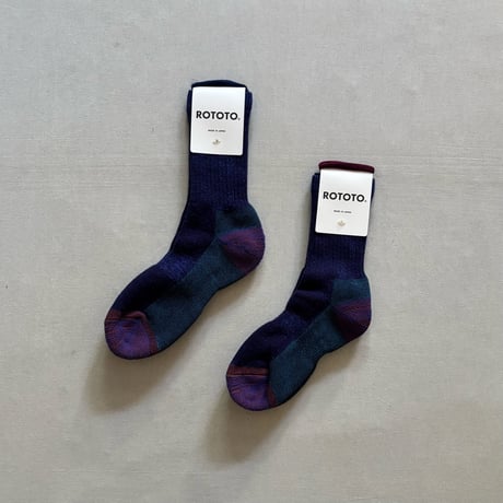DOUBLE FACE MERINO PILE SOCKS R1632 / ROTOTO ロトト