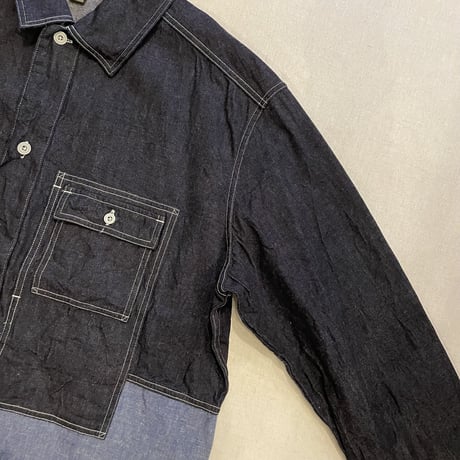 UTILITY SHIRT TYPE2 10oz DENIM 80480010015 / Nigel Cabourn