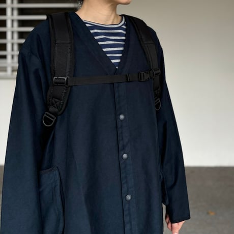 MOLESKIN NO COLLAR SHIRT JACKET (DARK NAVY) PC-019-2936 / Porter Classic ポータークラシック