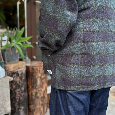 Digs Crew Cardie Jacket (Cotton Tweedy Check) SF-252266 / SASSAFRAS ササフラス