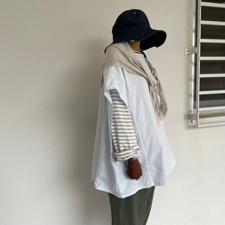 Oversized Top_Cambric YAR-24SS PO20_Cambric / Yarmo ヤーモ
