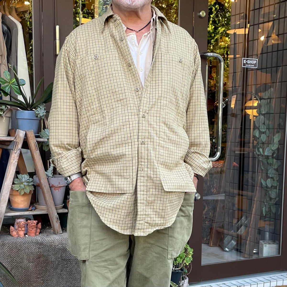 Feel Sun Half (Check Flannel) SF-232059 / SASSA