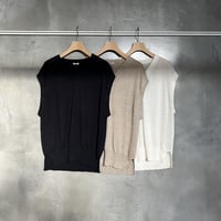 リネンVネックベスト 231-7896 / homspun