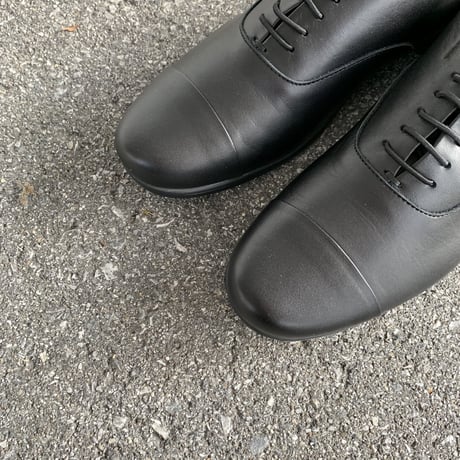 TR-001 STRAIGHT TIP (BLACK) / TRAVELSHOES by chausser トラベルシューズバイショセ