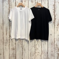 30/1天竺 半袖Tシャツ (サラシ・ブラック) 6271・6272 / homspun ホームスパン