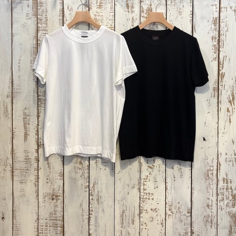 30/1天竺 半袖Tシャツ (サラシ・ブラック) 6271・6272 / homspun ホームスパン