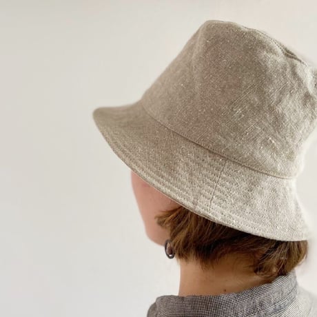 フランスリネン染め バゲットHAT 2021summer44  / ARTE POVERA