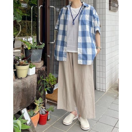 BEAT WRITER BLOCK CHECK SHIRT PC-016-2223 / Porter Classic