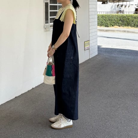 8.5OZライトデニム ロングサロペットスカート 662621 / HAVERSACK ハバーサック