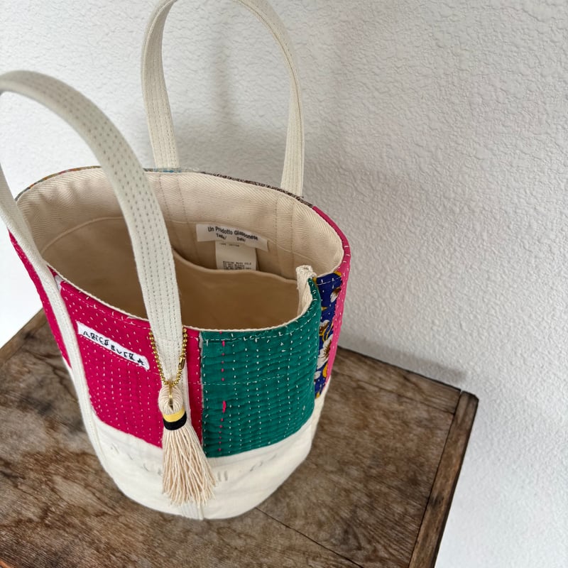 インドラリーキルト&フランスシーツ NEWラウンドBAG (M) ARTEA-26SP47 /