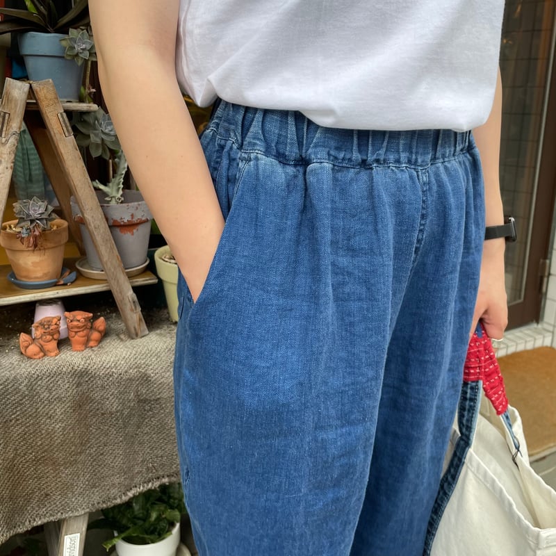 ポータークラシック HAND WORK INDIGO LINEN PANTS Porter Classic(ポータークラシック) 