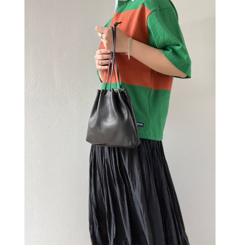 GOAT LEATHER KINCHAKU SHOULDER BAG MC1027 / MA