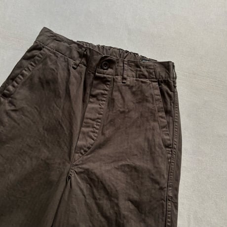WIDE FIT FRENCH WORK PANTS (COFFEE BROWN) 03-5011 / orSlow オアスロウ