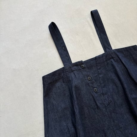 8.5OZライトデニム ロングサロペットスカート 662621 / HAVERSACK ハバーサック