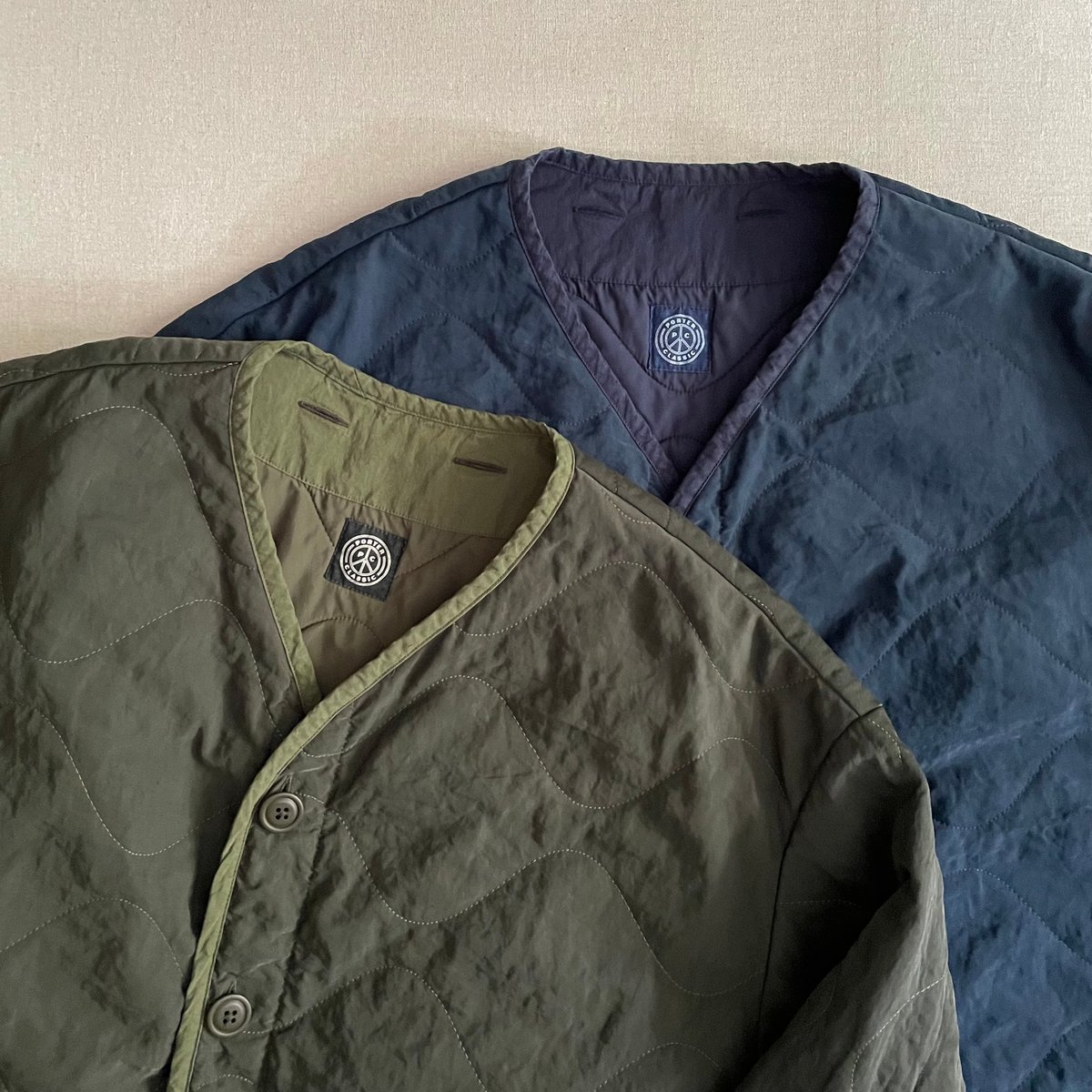 ポータークラシック　ウェザーミリタリージャケット　ライナーナイロンジップアップ ポータークラシックウェザーミリタリージャケットライナーナイロン