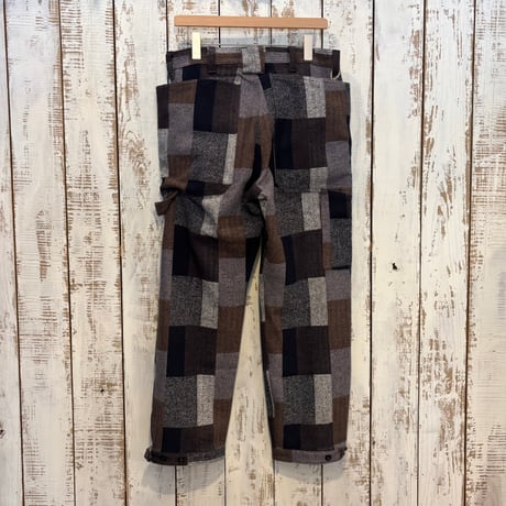 Fall Leaf Gardener Pants 4/5 (Cotton Tweed Patch Check) SF-252289 / SASSAFRAS ササフラス