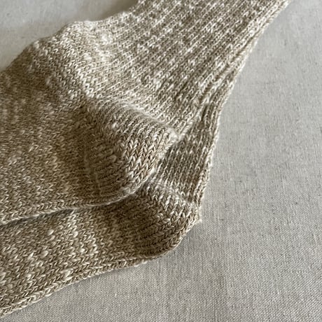 LOW GAUGE SLUB CREW SOCKS R1251 / ROTOTO