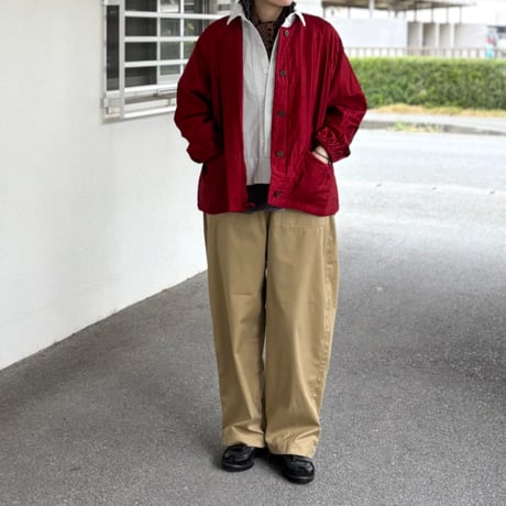 QUILTED COTTON SILK RAGLAN STRING JACKET NMDS25542 / maison de soil メゾンドソイル