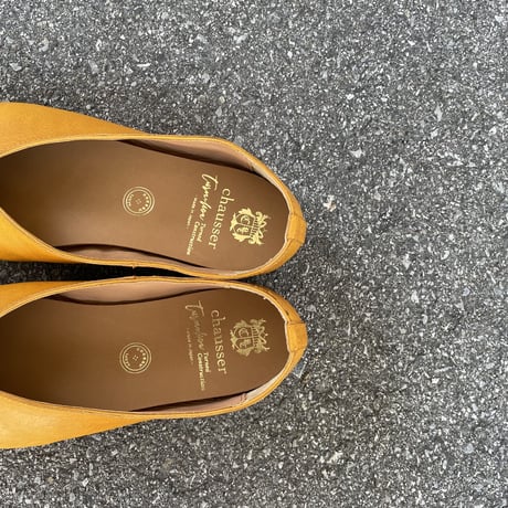 Vカットフラットパンプス CT-01(MS) / chausser  Turnshoe