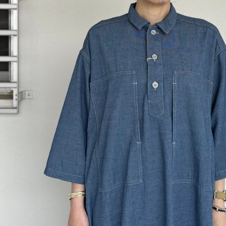 THREE - QUARTER SLEEVE PULLOVER DRESS 00-9551 / orSlow オアスロウ