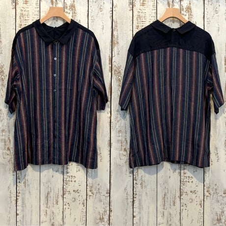 Vintage Stripe 切替え2Way シャツ 13107054 / Vlas Blomme ヴラスブラム