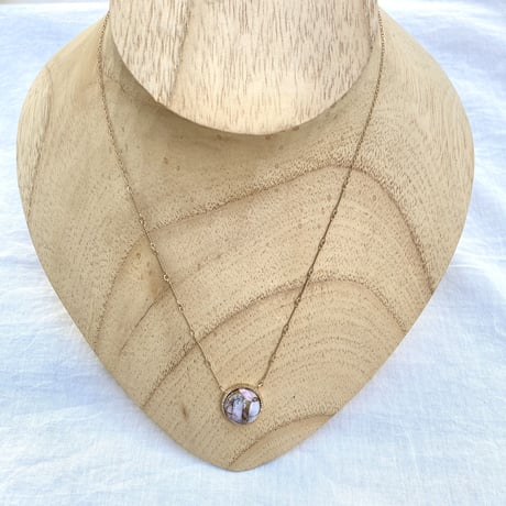 ROUND FRAME NECKLACE 81405022 / Aperdiem アペルディエム
