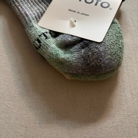 HEMP/ORGANIC COTTON PILE ANKLE SOCKS "TIE DYE" R1518 / ROTOTO ロトト