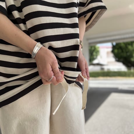 度詰天竺ボーダー 半袖Tシャツ 812624 / HAVERSACK ハバーサック