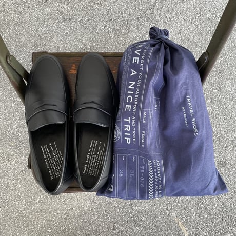 TR-016 LOAFER (BLACK) / TRAVELSHOES by chausser