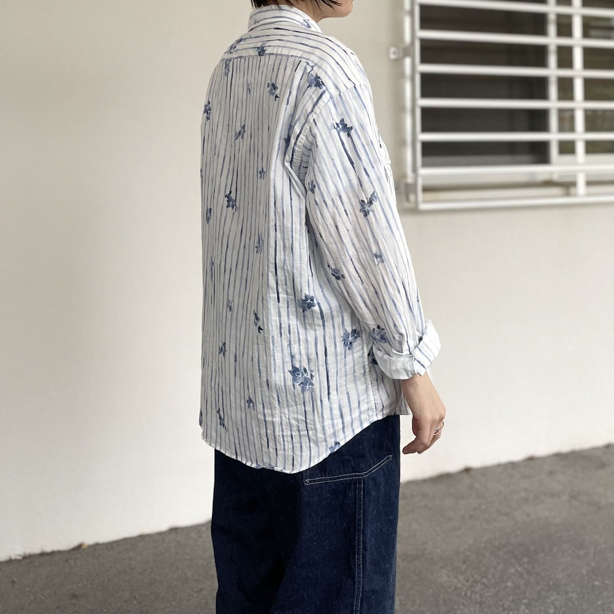 ROLL UP 水彩 STRIPE SHIRT PC-016-2216 / Porter Cl
