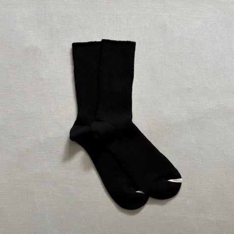WASHI & RECYCLED COTTON RIB CREW SOCKS R1653 / ROTOTO ロトト