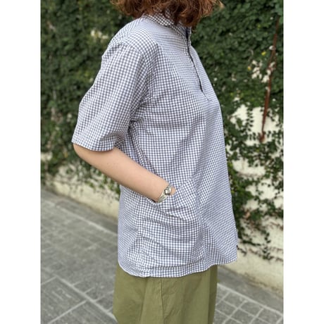 定番プルオーバー 半袖ギンガムシャツ LS-407 / LOLO