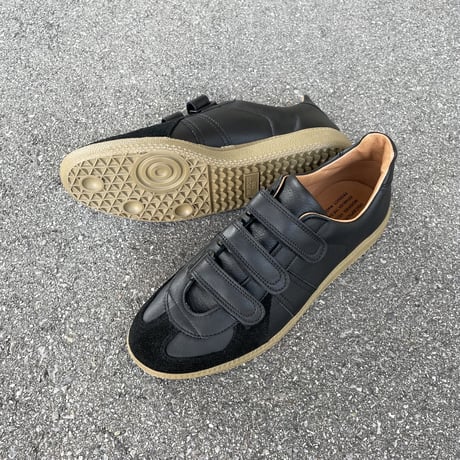 GERMAN MILITARY TRAINER (BLACK) 1703LD / REPRODUCTION OF FOUD リプロダクションオブファウンド