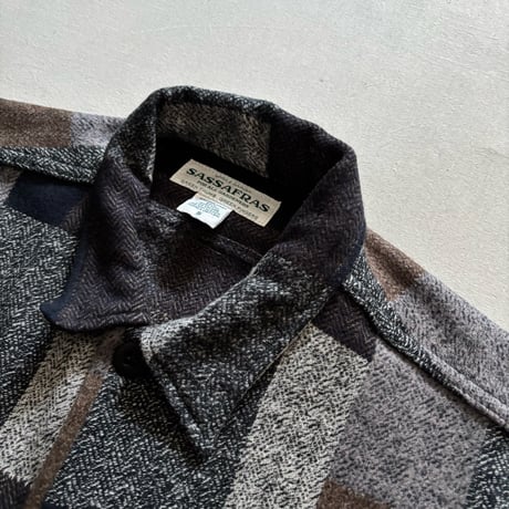 Digs Crew Half (Cotton Tweed Patch Check) SF-252267 / SASSAFRAS ササフラス