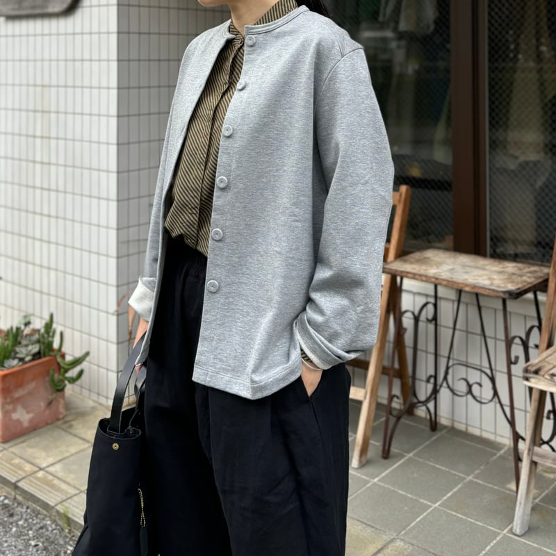 コンパクト裏毛カーディガン 242-6536 / homspun ホームスパン コンパクト裏毛カーディガン 242-6536 / homspun ホームスパン