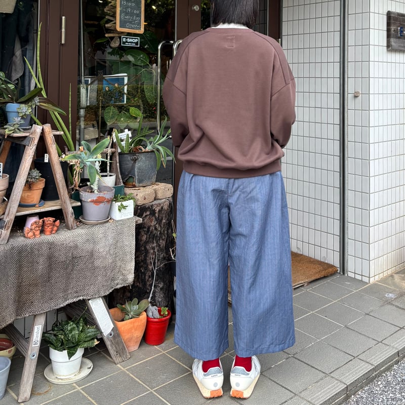 COMOLI サマーウールパンツ 2025SS COMOLI サマーウール パンツ , Charcoal – Navyblue