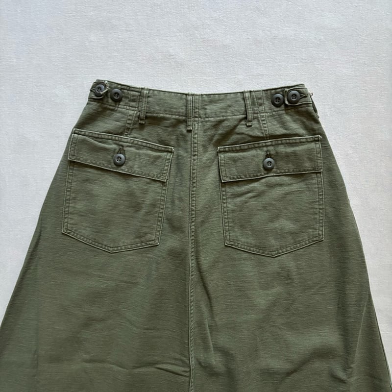 最終値下げ　オアスロウ orslow スカート orSlow オアスロウ 30's PAINTER LONG DENIM SKIRT ペインターロング