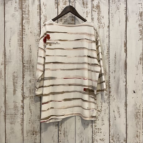 ARTIST BORDER BOAT NECK SHIRT PC-006-2237 / Porter Classic