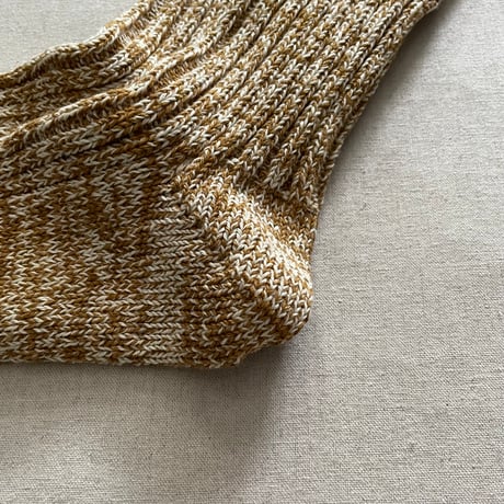RECYCLE COTTON RIBBED CREW SOCKS size S(23~25cm) R1448 / ROTOTO
