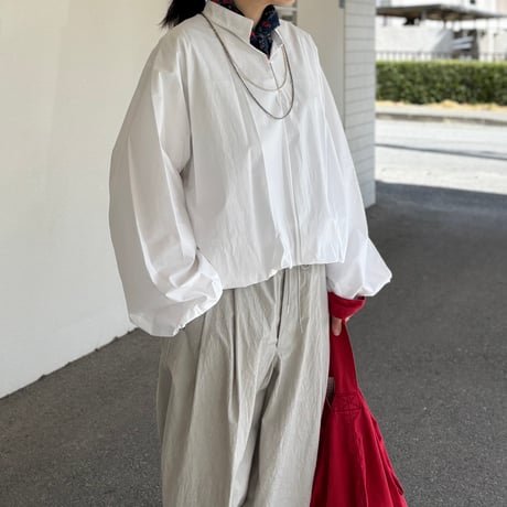 80タイプライタースタンドカラーボリュームシャツ 622621 / HAVERSACK ハバーサック