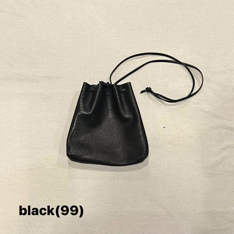 GOAT LEATHER KINCHAKU SHOULDER BAG MC1027 / MA