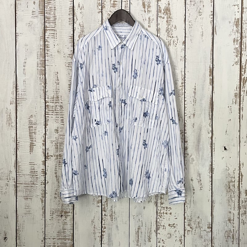 PARTIMENTOのChalk Stripe Roll Up Half Shirt 全2色 ROLL UP 水彩 STRIPE SHIRT PC-016-2216 / Porter Cl