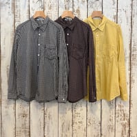 80/1ギンガム&無地 NEWレギュラーシャツ 261-5300 / homspun ホームスパン