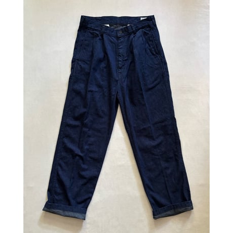 TWO TUCK DENIM WIDE TROUSER (ONE WASH) 03-5021 / orSlow オアスロウ